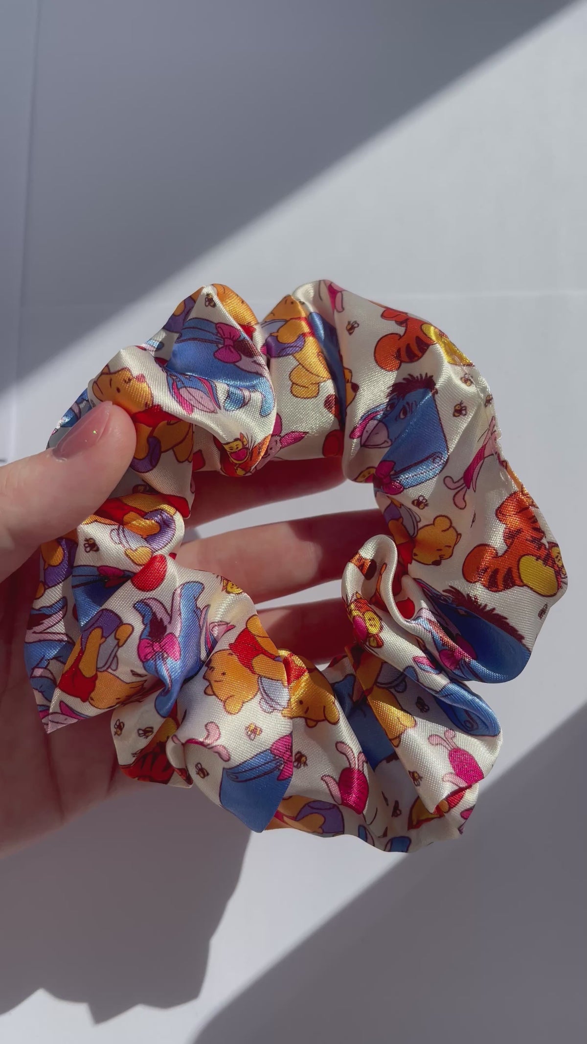 'Honey Corner Friends' Satin Scrunchie